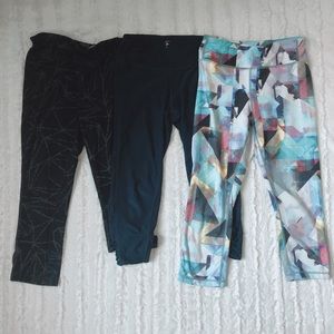 🦕🌷🍃🌞 Athleta Girl 3/4 Leggings Size M🦕🌷🍃🌞